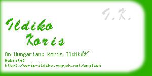 ildiko koris business card